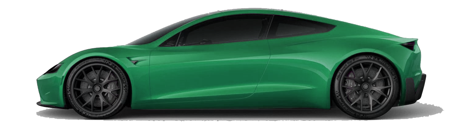 A sleek, green, two-door sports car with black tinted windows and dark alloy wheels, viewed from the side on a gray background, emblematic of the precision one might achieve through PDR Training in California.